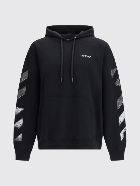 26SS 오프화이트 긴팔 티셔츠 44MBB085S26F001 0001 Black - OFF WHITE