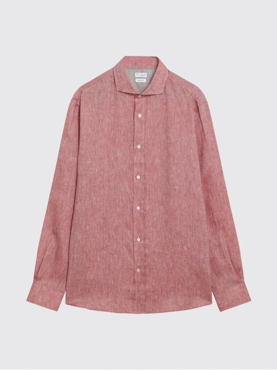 26SS 브루넬로 쿠치넬리 이지 핏 셔츠 MM6840627 C148 Orange - BRUNELLO CUCINELLI