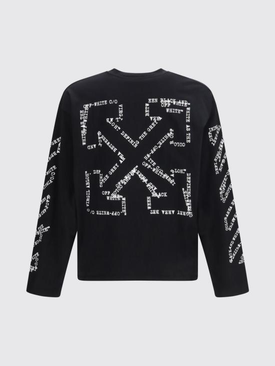 26SS 오프화이트 반팔 티셔츠 44MAB09CS26J002 0001 Black - OFF WHITE