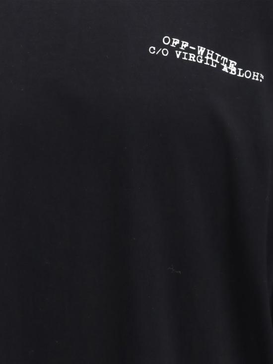 26SS 오프화이트 반팔 티셔츠 44MAB09CS26J002 0001 Black - OFF WHITE