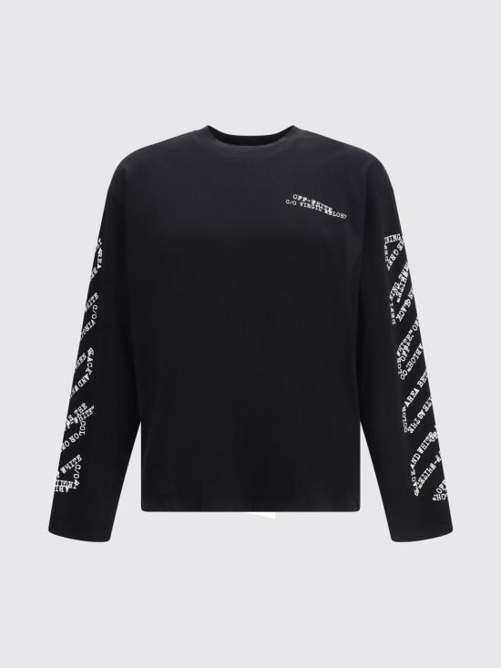 26SS 오프화이트 반팔 티셔츠 44MAB09CS26J002 0001 Black - OFF WHITE