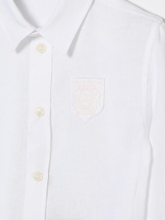 26SS [키즈] 돌체앤가바나 셔츠 L44S71FU4LU W0800 White - DOLCE & GABBANA