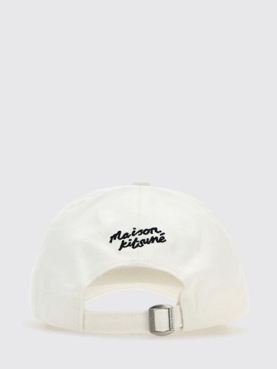 26SS 메종키츠네 라지 폭스 헤드 6P 캡 MM06103WW0096 P100 White - MAISON KITSUNE