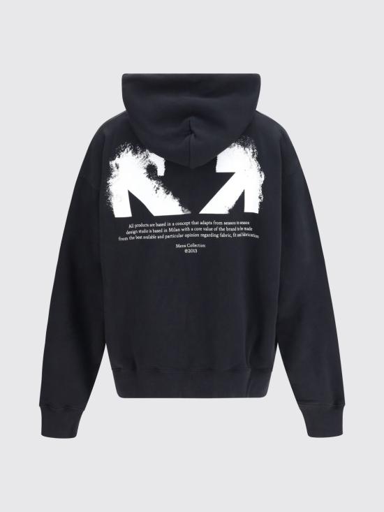 26SS 오프화이트 긴팔 티셔츠 44MBB085S26F00A 0001 Black - OFF WHITE