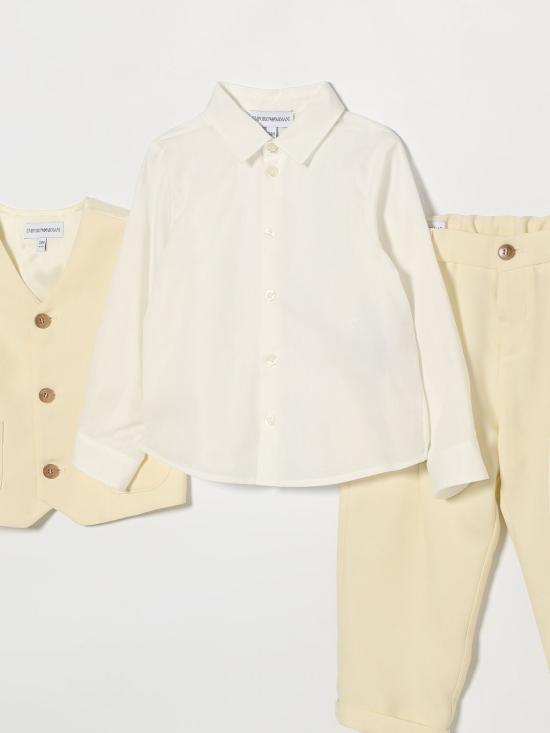 26SS [키즈] 엠포리오 아르마니 오버롤 EB000902AF21040 U1079 White - EMPORIO ARMANI