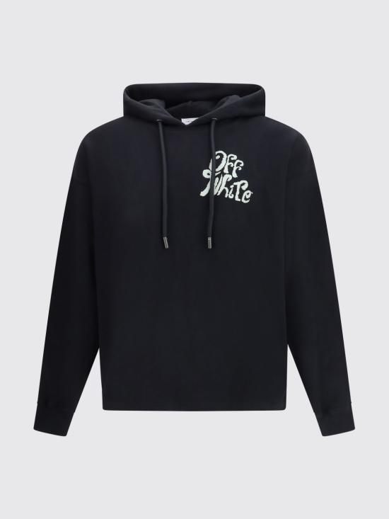 26SS 오프화이트 긴팔 티셔츠 44MBB12MS26F009 0001 Black - OFF WHITE