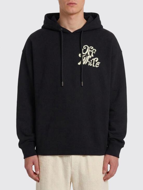 26SS 오프화이트 긴팔 티셔츠 44MBB12MS26F009 0001 Black