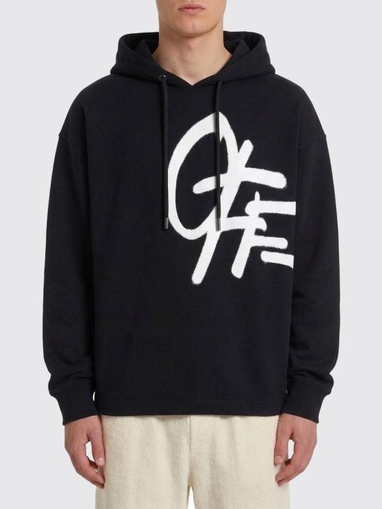 26SS 오프화이트 후드 티셔츠 44MBB12MS26F007 0001 Black