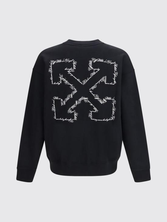 26SS 오프화이트 긴팔 티셔츠 44MBA054S26F001 0001 Black - OFF WHITE