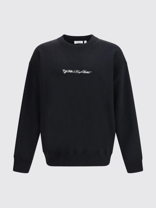 26SS 오프화이트 긴팔 티셔츠 44MBA054S26F001 0001 Black - OFF WHITE