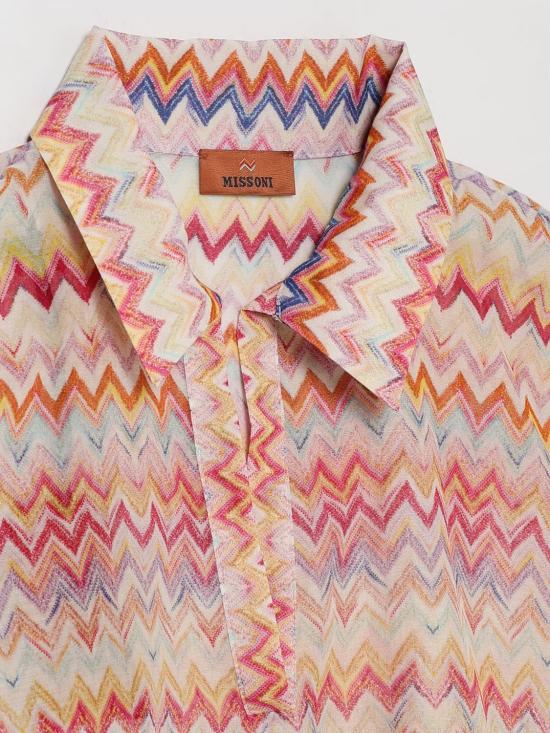 26SS [키즈] 미소니 셔츠 MY5B00K0286 999 Black - MISSONI