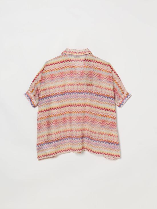 26SS [키즈] 미소니 셔츠 MY5B00K0286 999 Black - MISSONI