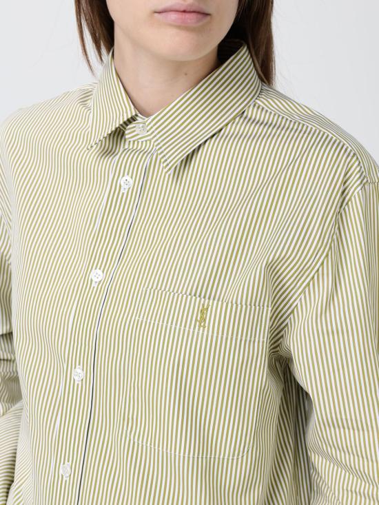 26SS 생로랑 셔츠 861080Y260D 3302 Kaki - SAINT LAURENT