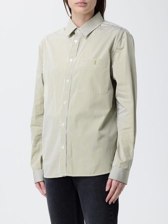 26SS 생로랑 셔츠 861080Y260D 3302 Kaki - SAINT LAURENT