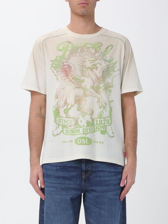 26SS 디젤 반팔 티셔츠 A237990SKBK 1BN Green