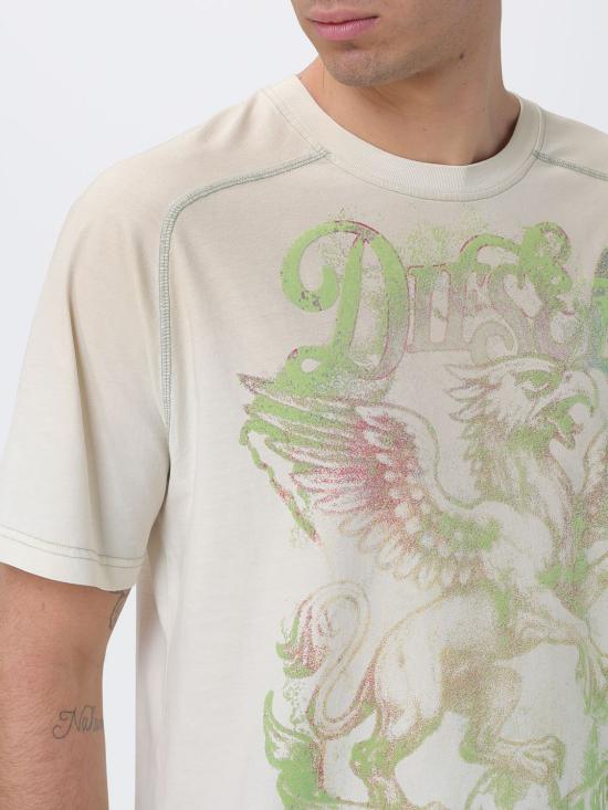 26SS 디젤 반팔 티셔츠 A237990SKBK 1BN Green - DIESEL