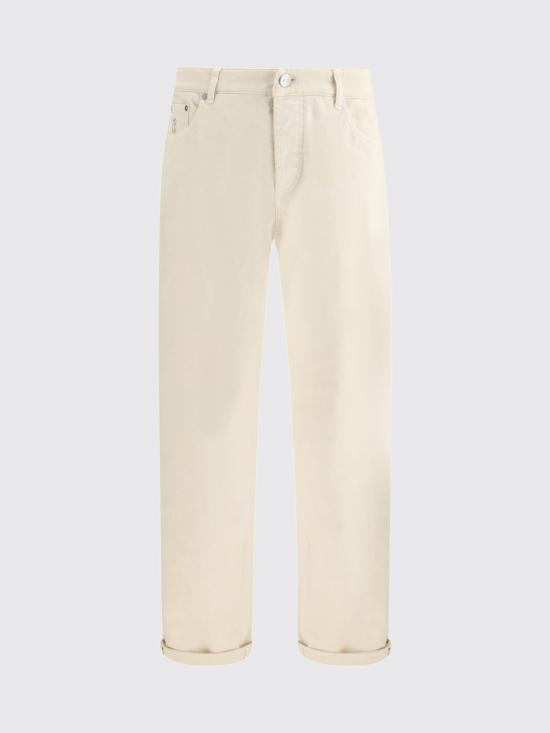 26SS 브루넬로 쿠치넬리 라이트웨이트 데님 팬츠 M277PD3210 C6094 White - BRUNELLO CUCINELLI