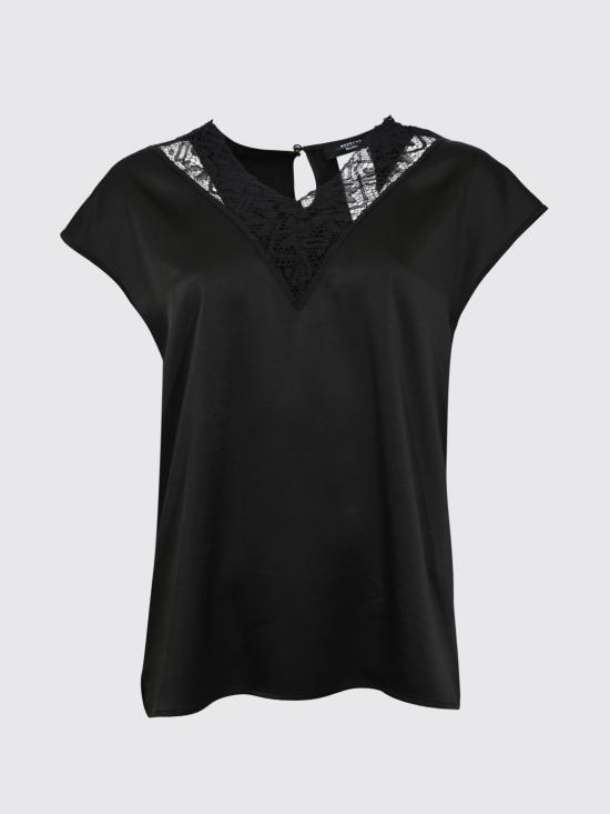 26SS 위켄드막스마라 반팔 티셔츠 2615161011600 001 Black