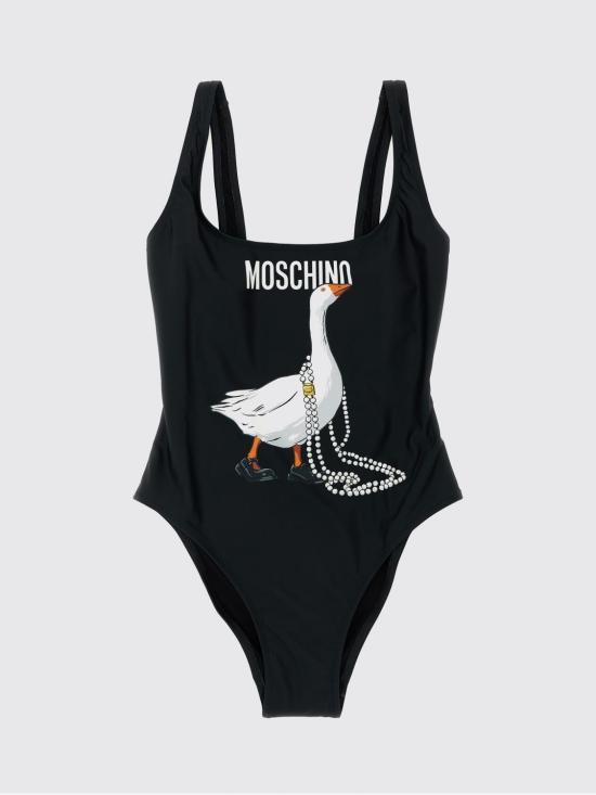 26SS 모스키노 원피스 수영복 42020577 1555 Black - MOSCHINO