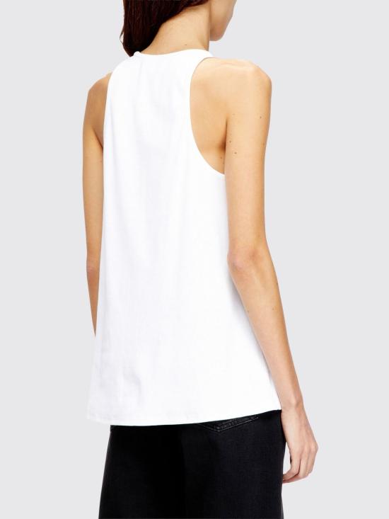 26SS 디젤 T 와이프 OD 민소매 티셔츠 A215730JEAI 100 White - DIESEL