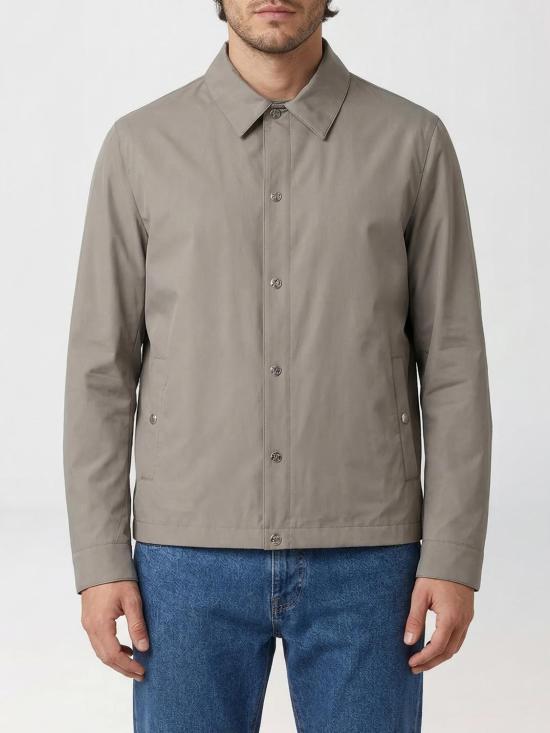 26SS 브루넬로 쿠치넬리 언라인드 멤브레인 실크 블루종 MZ4216541 C965 Kaki