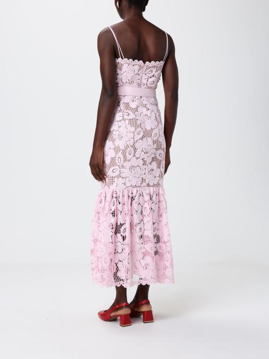 26SS 셀프 포트레이트 롱 원피스 SS26007MAP Pink - SELF PORTRAIT