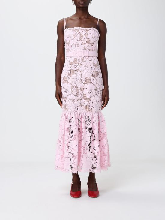 26SS 셀프 포트레이트 롱 원피스 SS26007MAP Pink