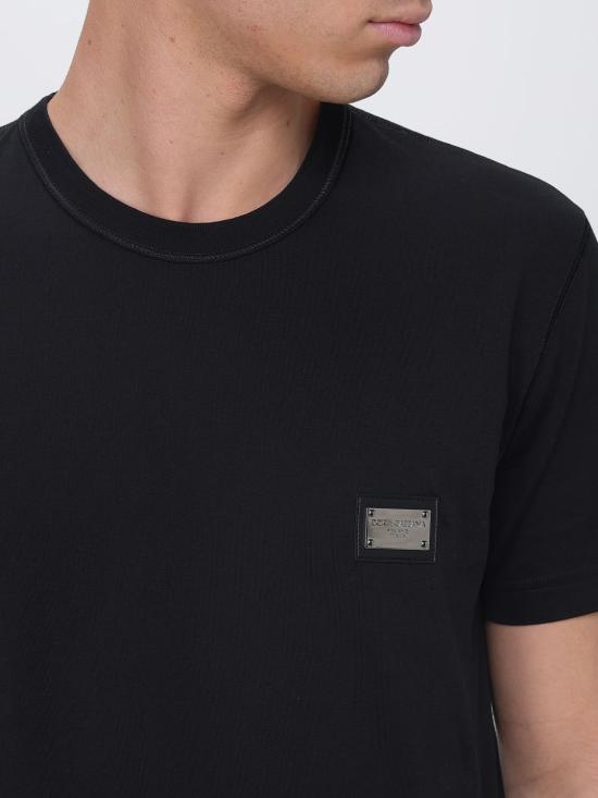 26SS 돌체앤가바나 반팔 티셔츠 G8PT1TG7P1B N0000 Black - DOLCE & GABBANA