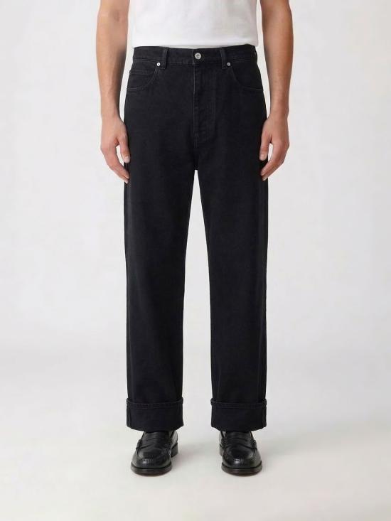 26SS 보테가베네타 스트레이트 팬츠 861563V69O0 1000 Black