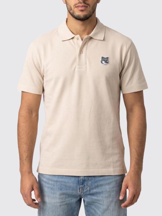 26SS 메종키츠네 폭스 헤드 컴포트 폴로 티셔츠 PM00210KP0001 0447 Lilac