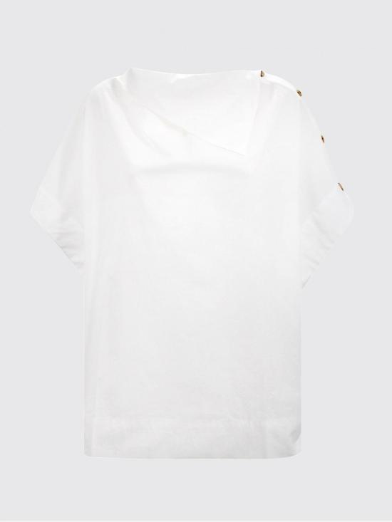 26SS 쉐르 반팔 티셔츠 CHE0678ISSA BLA1226S White - SOEUR