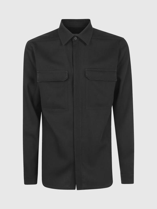 26SS 릭 오웬스 셔츠 RU01F2291WT 09 Black - RICK OWENS