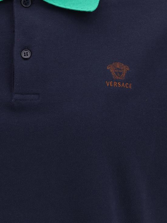 26SS 베르사체 폴로 티셔츠 10240311A17681 2U3I0 Navy - VERSACE