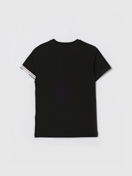 26SS [키즈] 디스퀘어드2 티셔츠 DQ2480D008J DQ900 Black - DSQUARED2