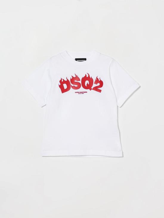 26SS [키즈] 디스퀘어드2 티셔츠 DQ3168D00XM DQ100 White