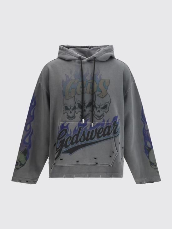 26SS 지씨디에스 후드 티셔츠 C1MWQE129F034 968L Grey - GCDS