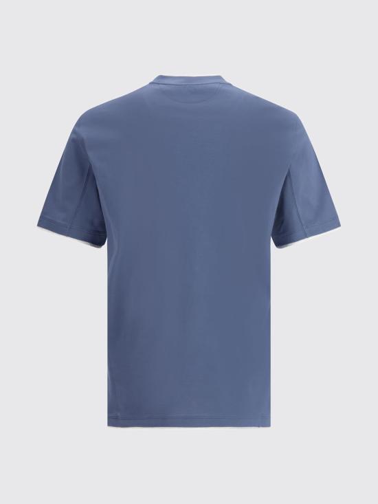 26SS 브루넬로 쿠치넬리 자수 로고 티셔츠 M0B137427 CBL48 Pearl - BRUNELLO CUCINELLI