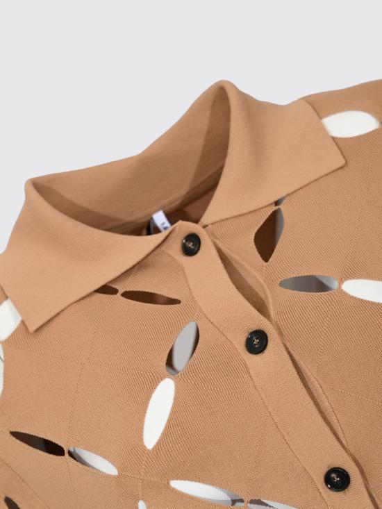 26SS 리비아나 콘티 폴로 티셔츠 F6SA90 U72 Cocoa - LIVIANA CONTI