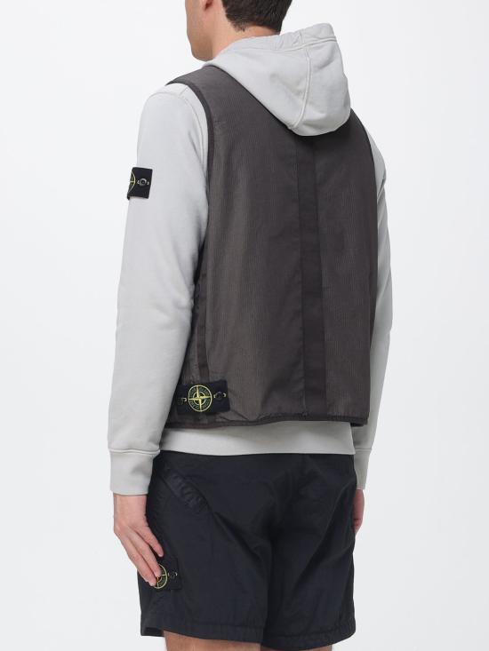 26SS 스톤 아일랜드 베스트 G100006S0318 V0065 Brown - STONE ISLAND