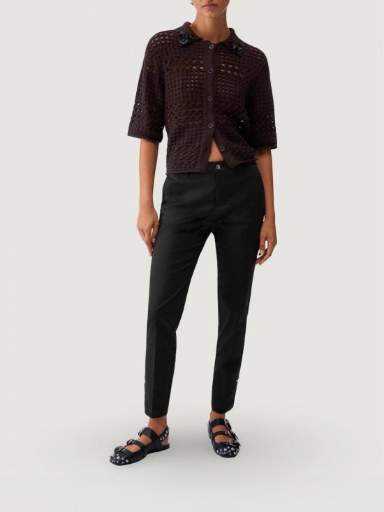 26SS 리우조 스트레이트 팬츠 WA6474T373A 22222 Black - LIU JO