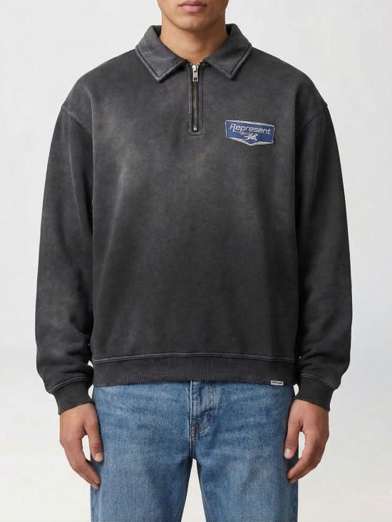 26SS 리프레젠트 폴로 티셔츠 MLM100617 04 Black