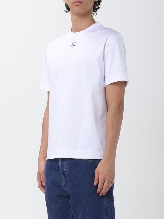 26SS 펜디 코튼 티셔츠 FY0936AY0H F0QA0 White - FENDI