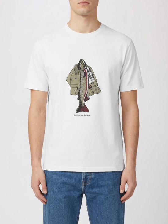 26SS 바버 반팔 티셔츠 MTS1612 WH32 White