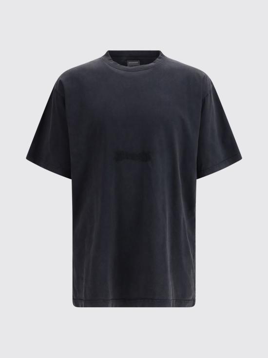 26SS 발렌시아가 반팔 티셔츠 850403TTVO8 1041 Black