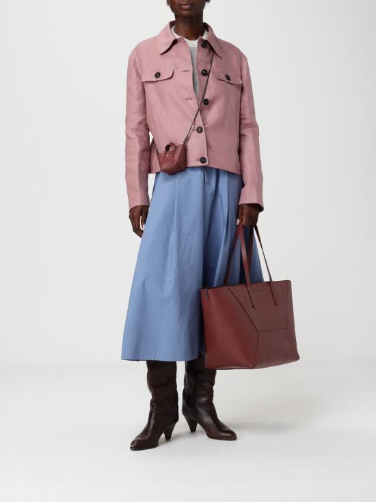 26SS 브루넬로 쿠치넬리 모닐리 카프스킨 BC 듀오 백 MBXAD2571 C4182 Red - BRUNELLO CUCINELLI