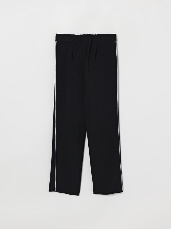 26SS [키즈] 엘리자베타프랜치 스트레이트 팬츠 EFPA3180FODER N100 Black - ELISABETTA FRANCHI