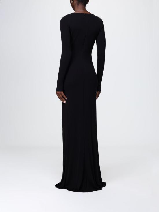 26SS 엘리자베타프랜치 롱 원피스 ABR1461E2 110 Black - ELISABETTA FRANCHI