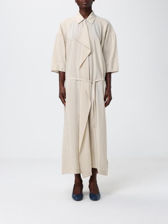 26SS 르메르 비대칭 셔츠 드레스 드라이 실크 DR1162LF1308 BG235 Milk