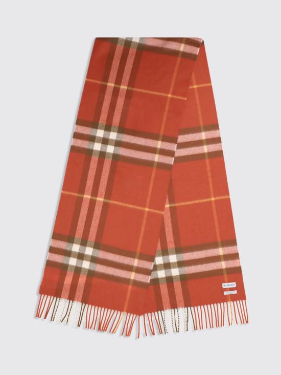 26SS 버버리 체크 캐시미어 스카프 8112645 Coral - BURBERRY