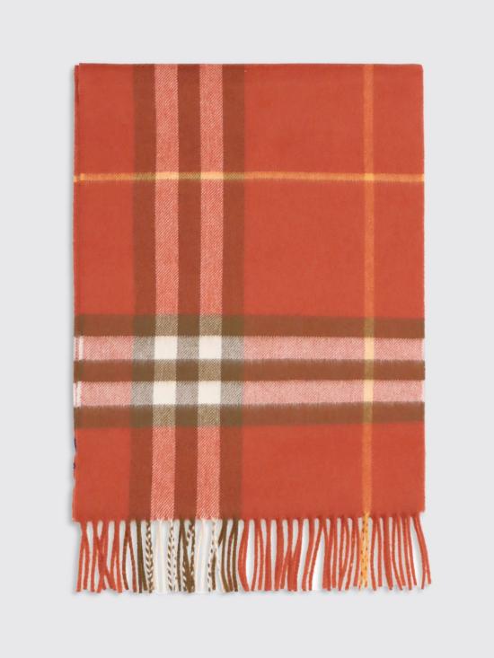 26SS 버버리 체크 캐시미어 스카프 8112645 Coral